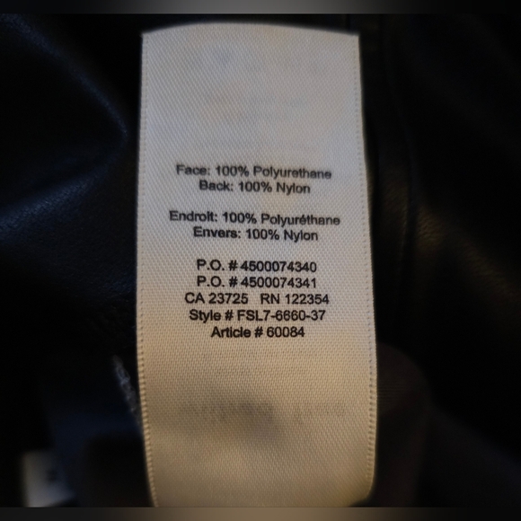 Aritzia Wilfred Free Daria Faux Vegan Leather Black High Waisted Leggings Sz M - Picture 11 of 11